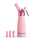 CreamRight pink one pint whipped cream dispenser