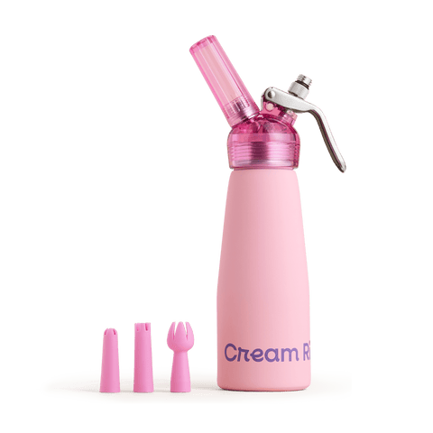 CreamRight pink one pint whipped cream dispenser