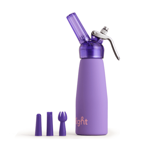 CreamRight purple one pint whipped cream dispenser