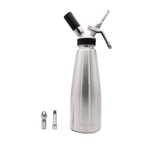 CreamRight one quart stainless steel whipped cream dispenser