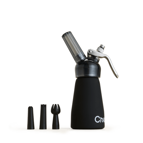 CreamRight half pint black whip cream dispenser