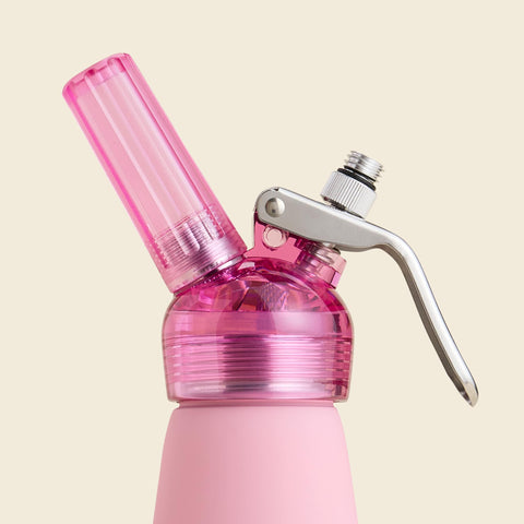 Closeup of CreamRight whipped cream dispenser