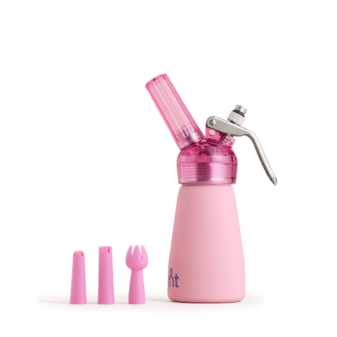 CreamRight half pint pink whip cream dispenser
