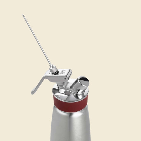 iSi injector tip on whipped cream dispenser