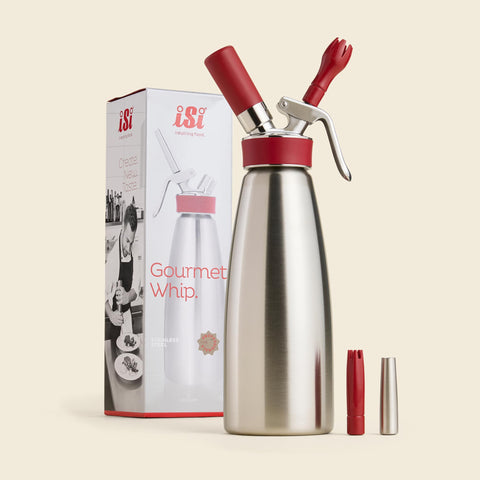 iSi 1 quart gourmet whipped cream dispenser with box
