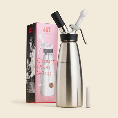 1 quart iSi Profi whipped cream dispenser with box